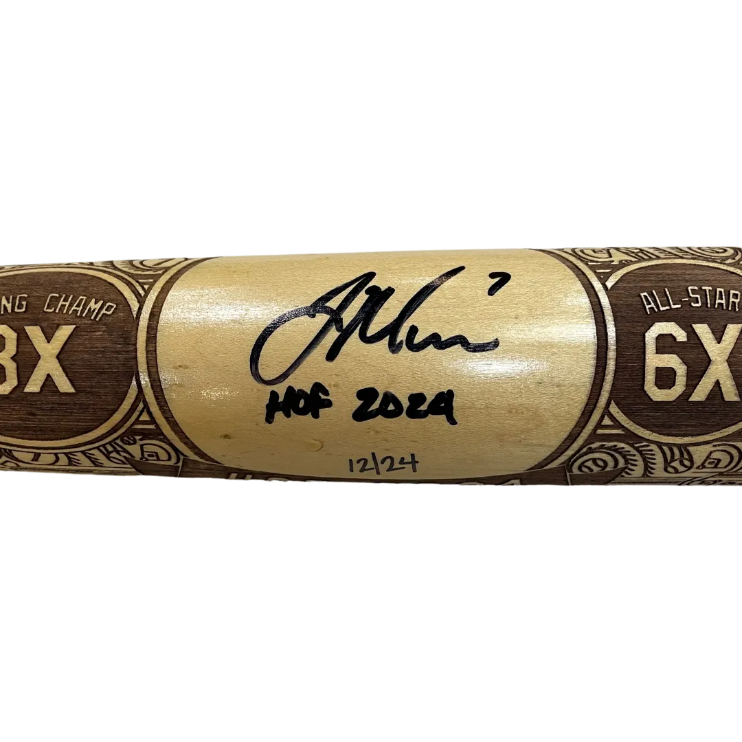 Joe Mauer Autographed Fan HQ Exclusive Pillbox Bat w/ HOF 2024 Inscription (Numbered Edition)
