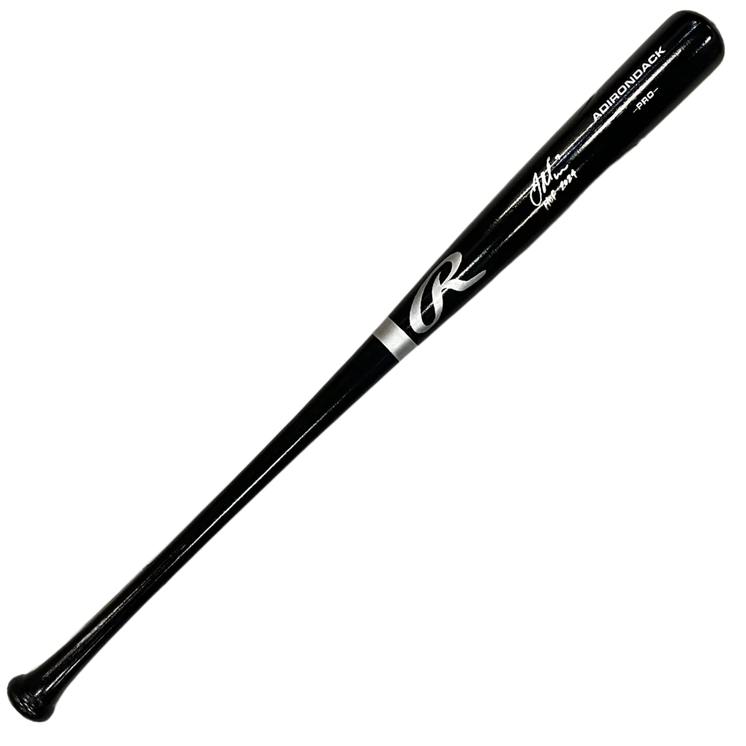 Joe Mauer Autographed Rawlings Big Stick Black Bat w/ HOF 2024 Inscription