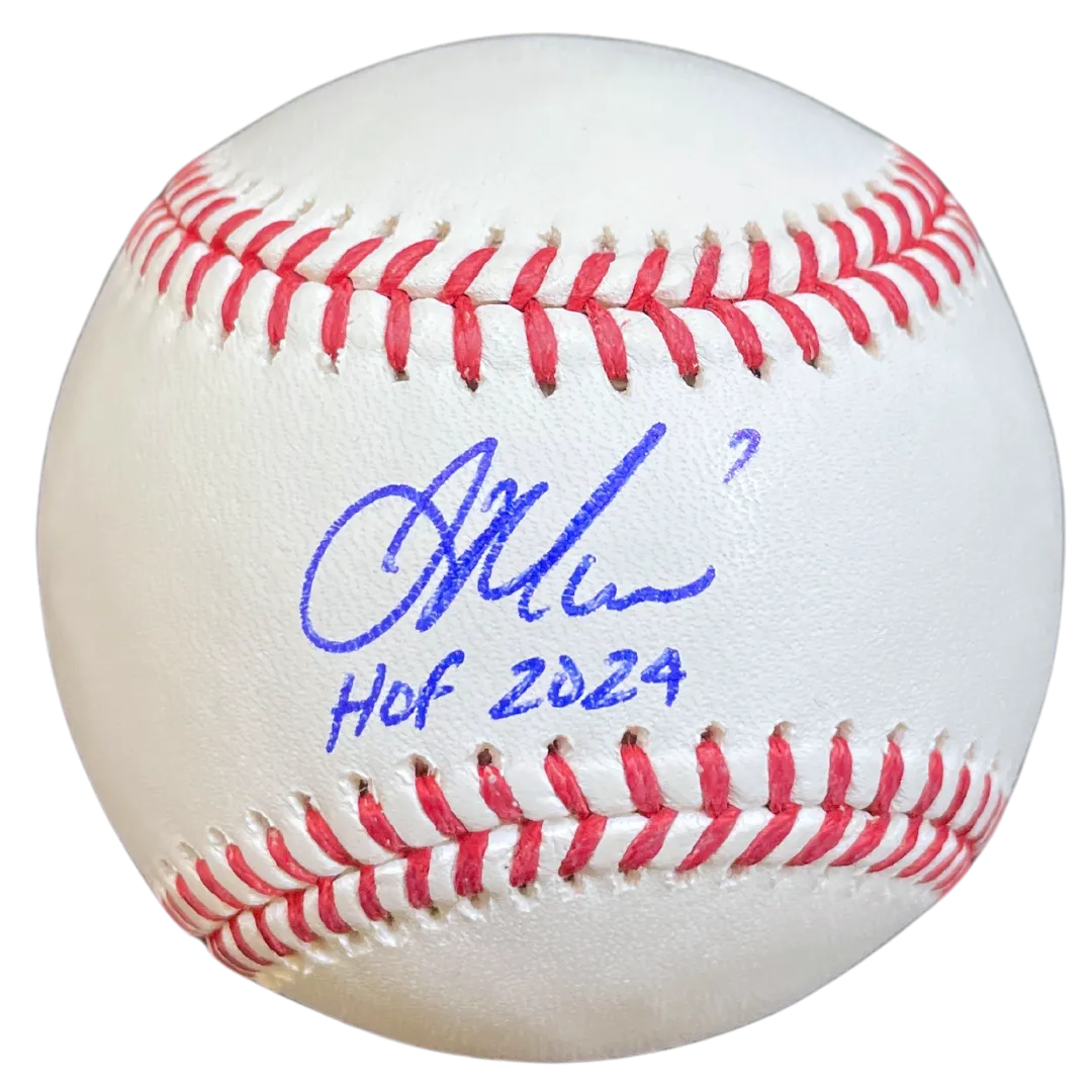 Joe Mauer Autographed Rawlings Official Major League Baseball w/ HOF 2024 Inscription