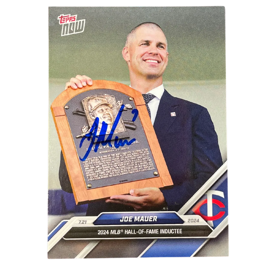 Joe Mauer Autographed Topps Now Card