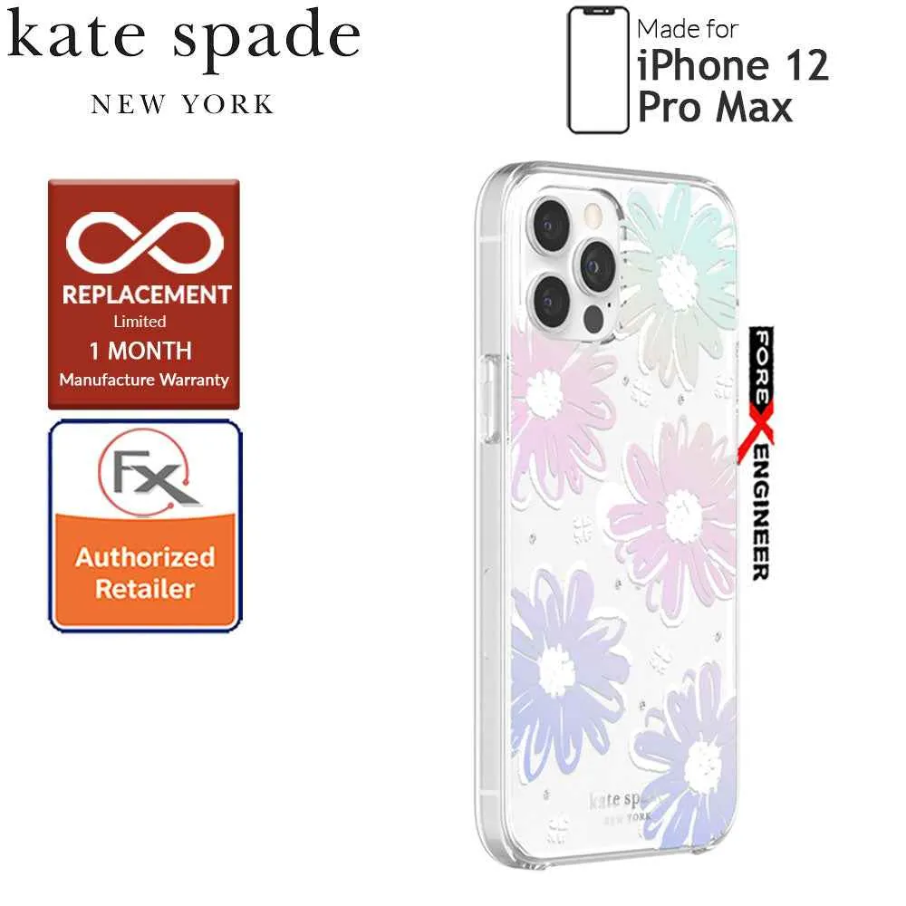 Kate Spade Protective Hardshell for iPhone 12 Pro Max 5G 6.7" - Daisy Iridescent ( Barcode: 191058121028 )