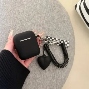 Kawaii AirPods Case with Love Heart Keychain