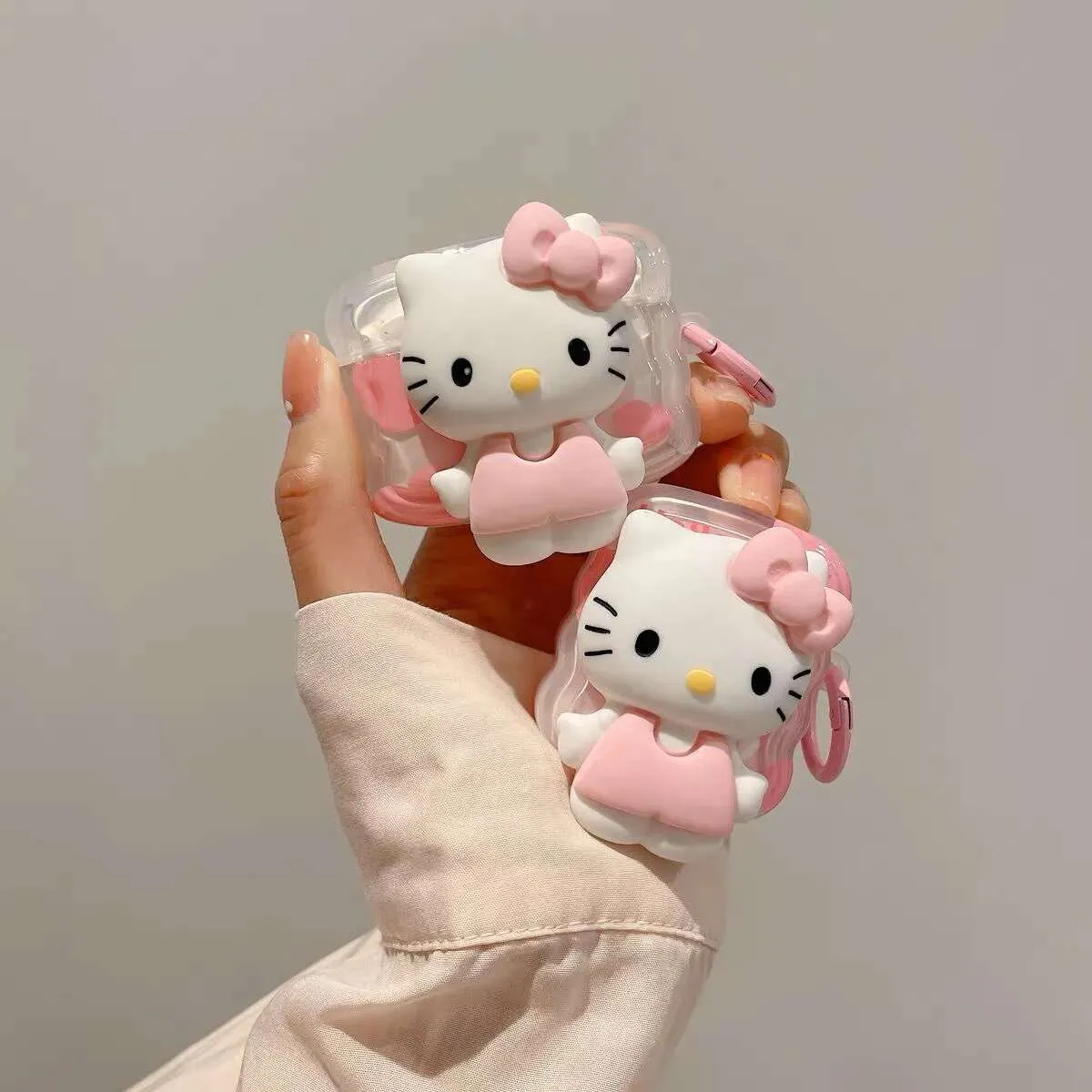 Kawaii Hello Kitty AirPods Case with 3D Doll