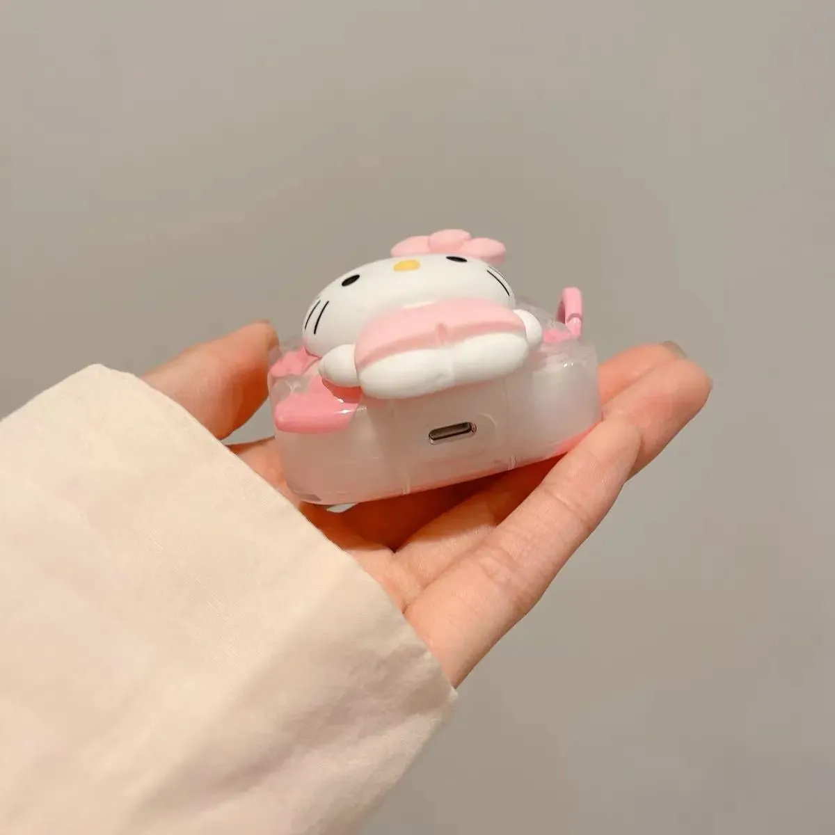 Kawaii Hello Kitty AirPods Case with 3D Doll