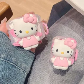 Kawaii Hello Kitty AirPods Case with 3D Doll