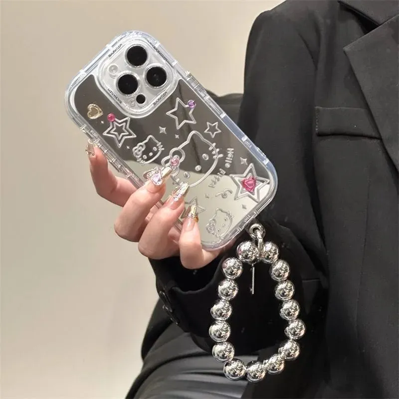 Kawaii Hello Kitty Mirror iPhone Case