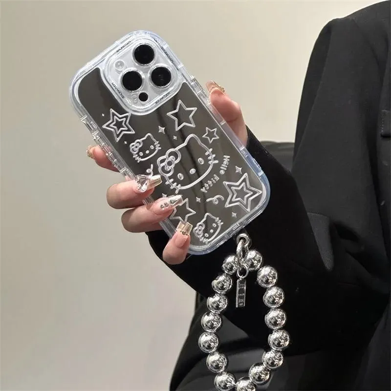 Kawaii Hello Kitty Mirror iPhone Case