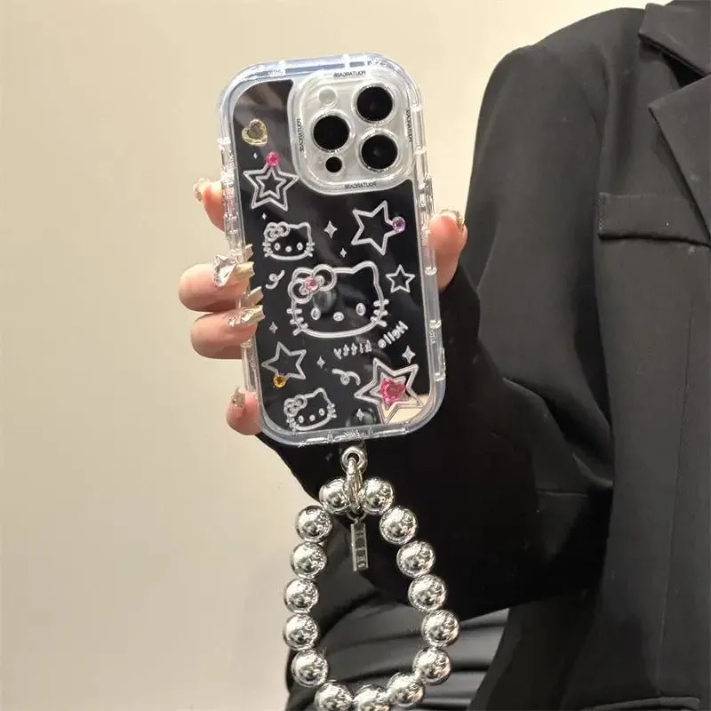 Kawaii Hello Kitty Mirror iPhone Case