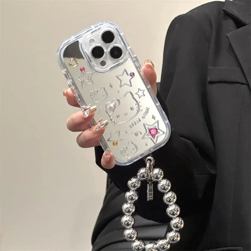 Kawaii Hello Kitty Mirror iPhone Case