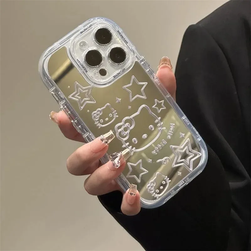 Kawaii Hello Kitty Mirror iPhone Case