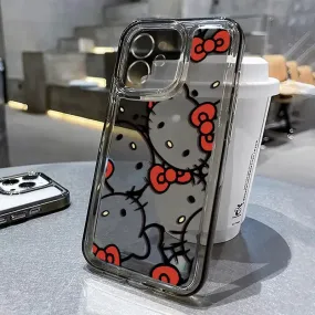 Kawaii Hello Kitty Transparent iPhone Case