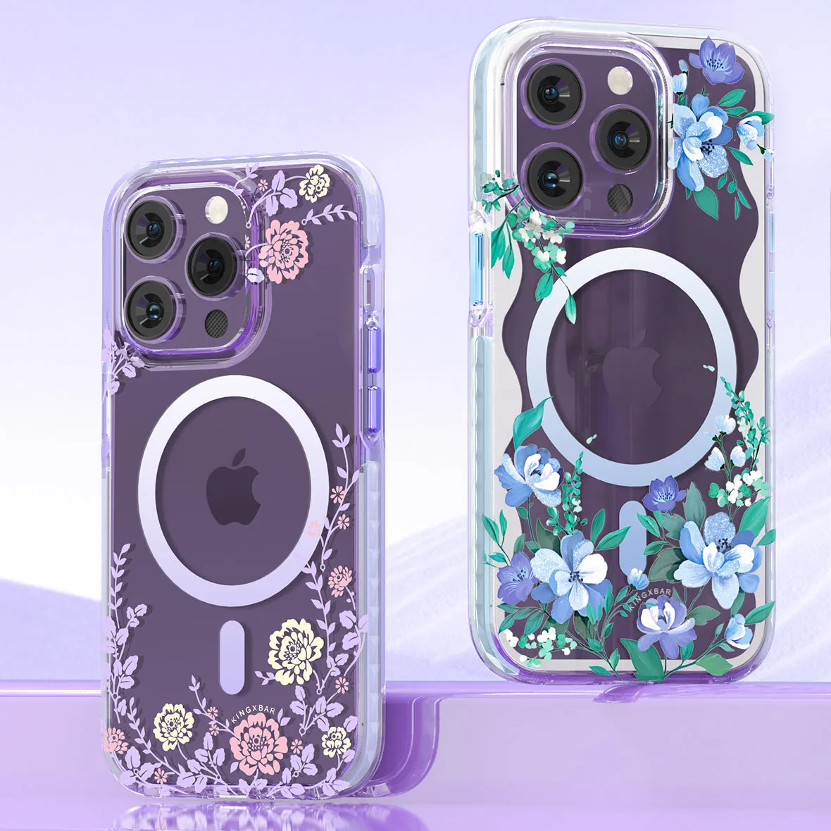 KINGXBAR Flora Magnetic MagSafe Shockproof Case Cover