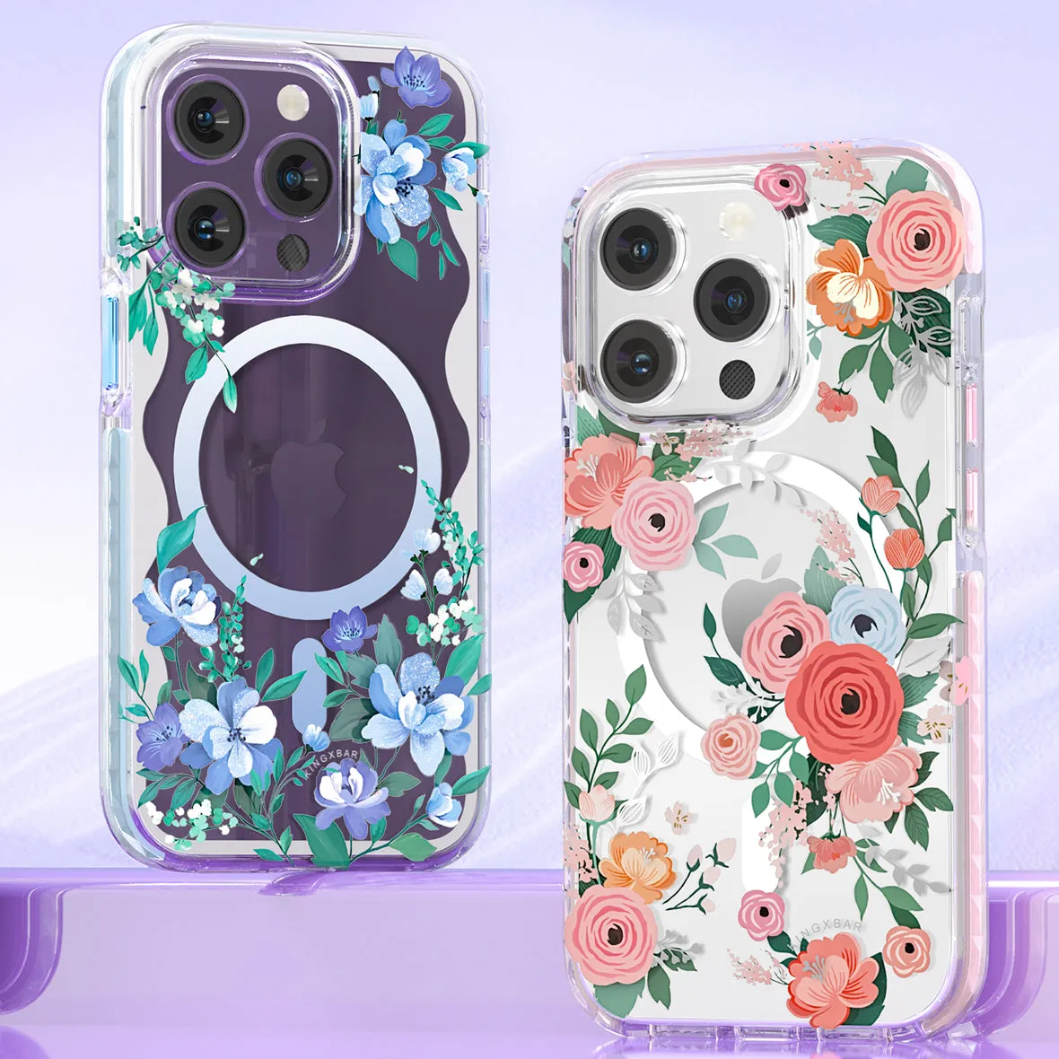 KINGXBAR Flora Magnetic MagSafe Shockproof Case Cover