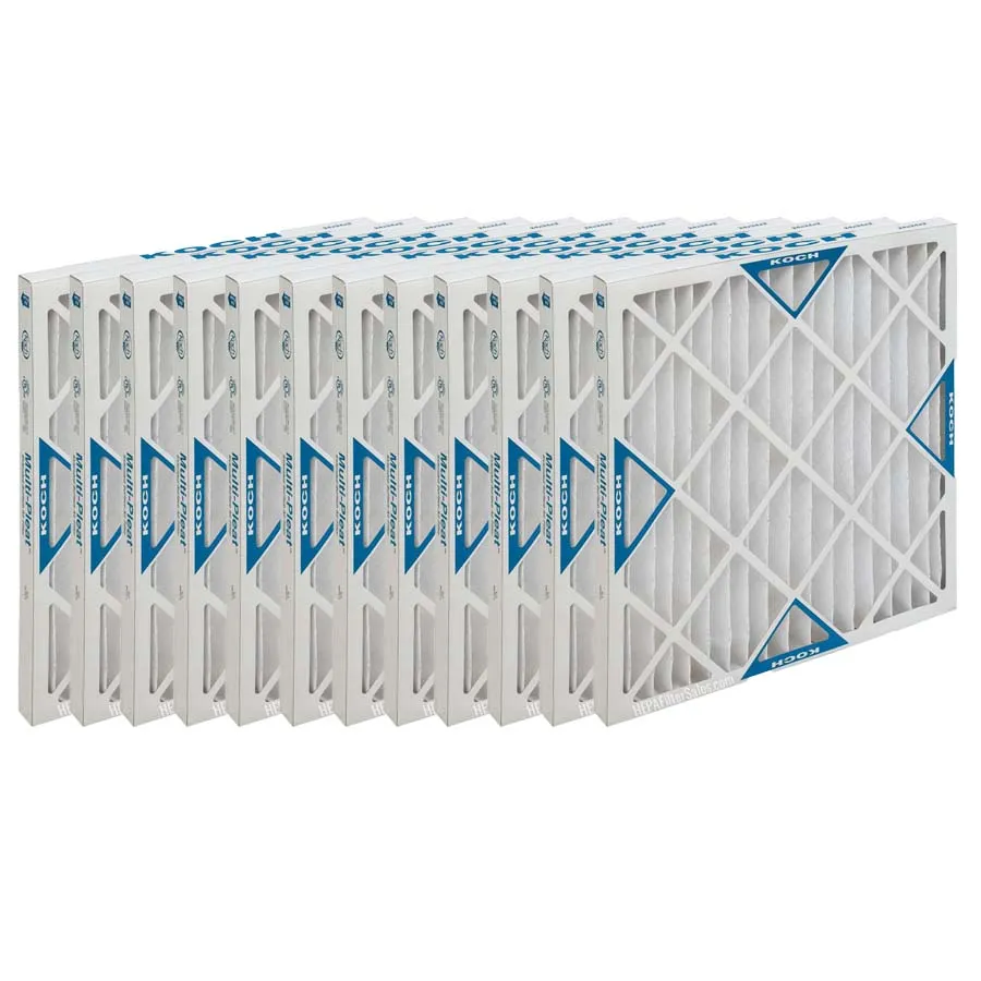 Koch Air Filter 20 x 24 x 2 MERV 8 Pleated Air Filter - 12 Pack