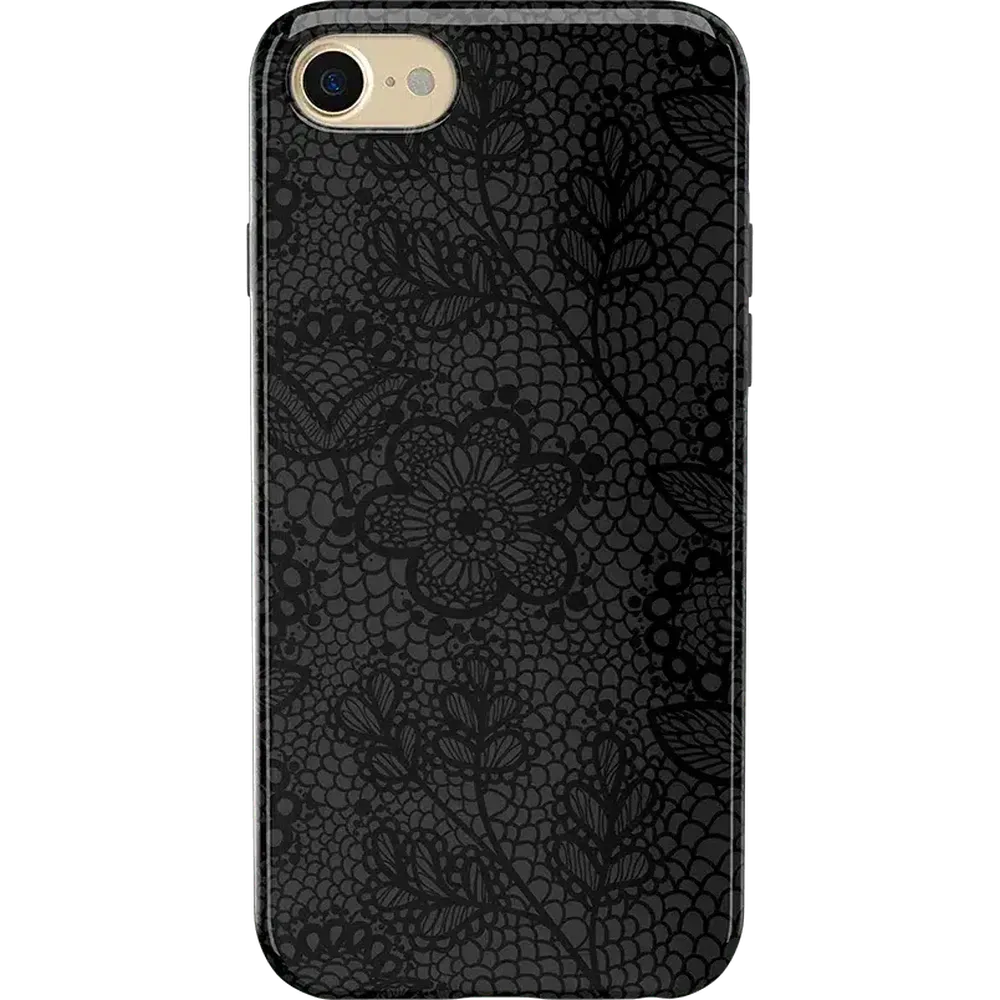Lace Me Up | Black Floral Case