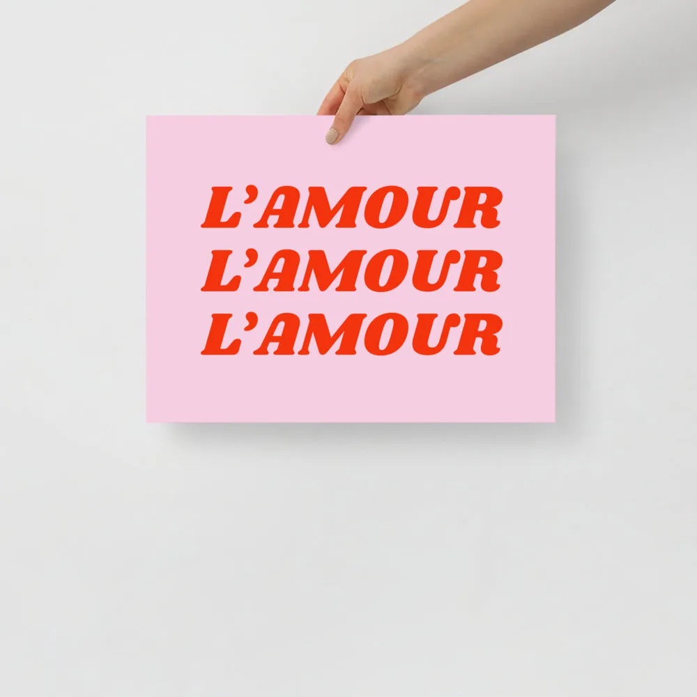 Lamour Print - Pink, Peach & Purple