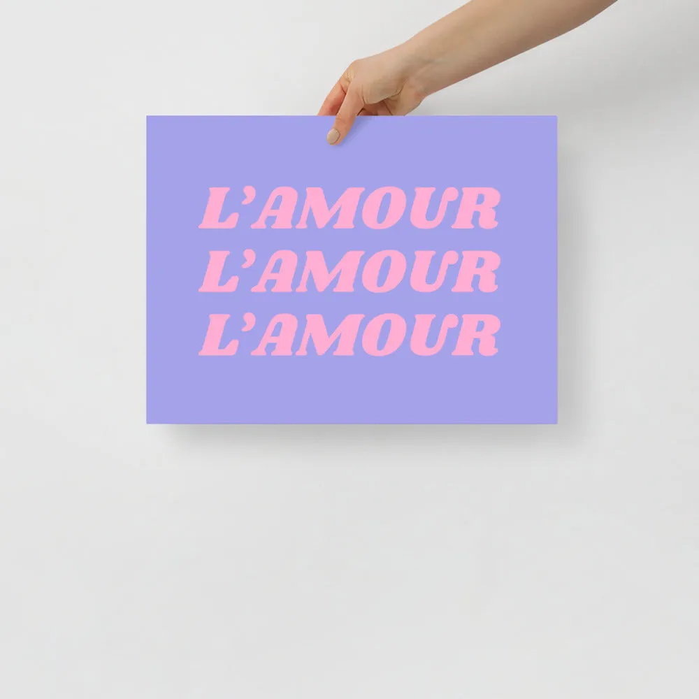 Lamour Print - Pink, Peach & Purple
