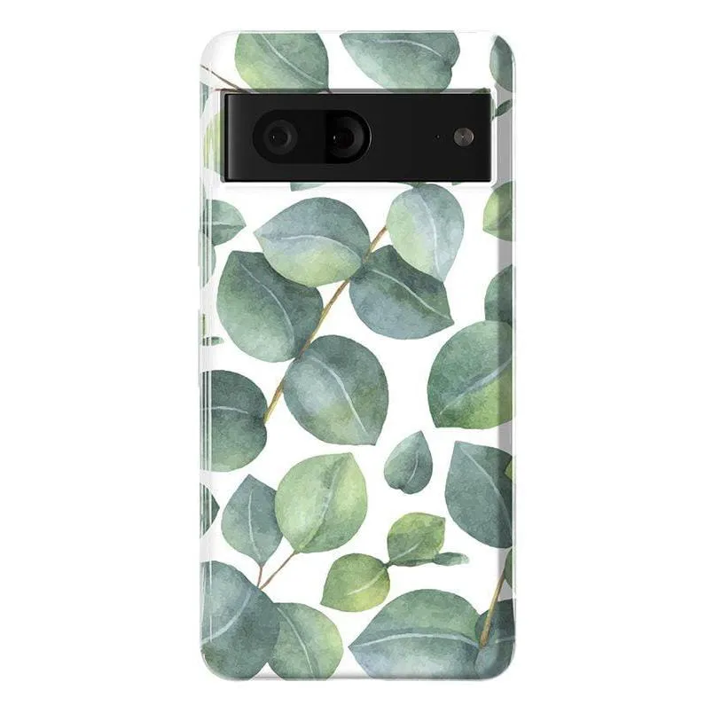 Leaf Me Alone | Green Floral Print Google Pixel Case