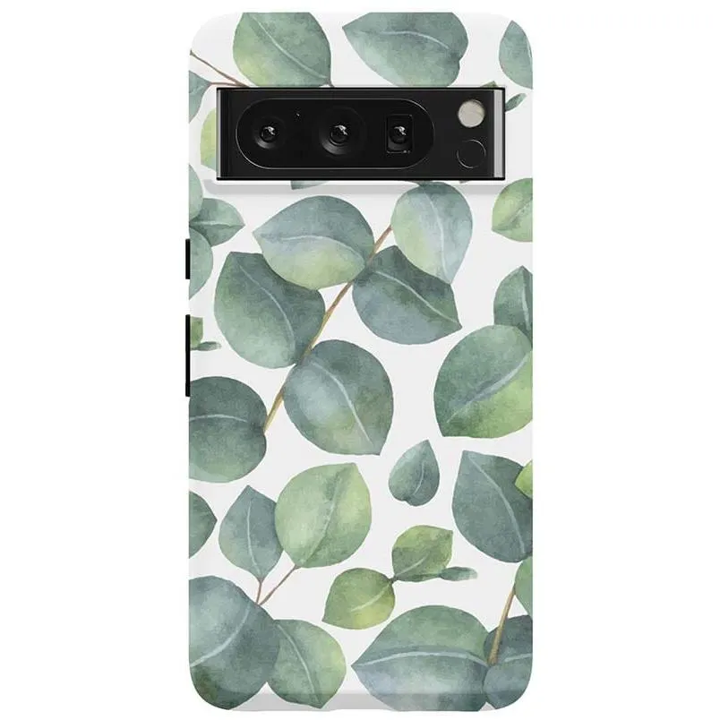 Leaf Me Alone | Green Floral Print Google Pixel Case