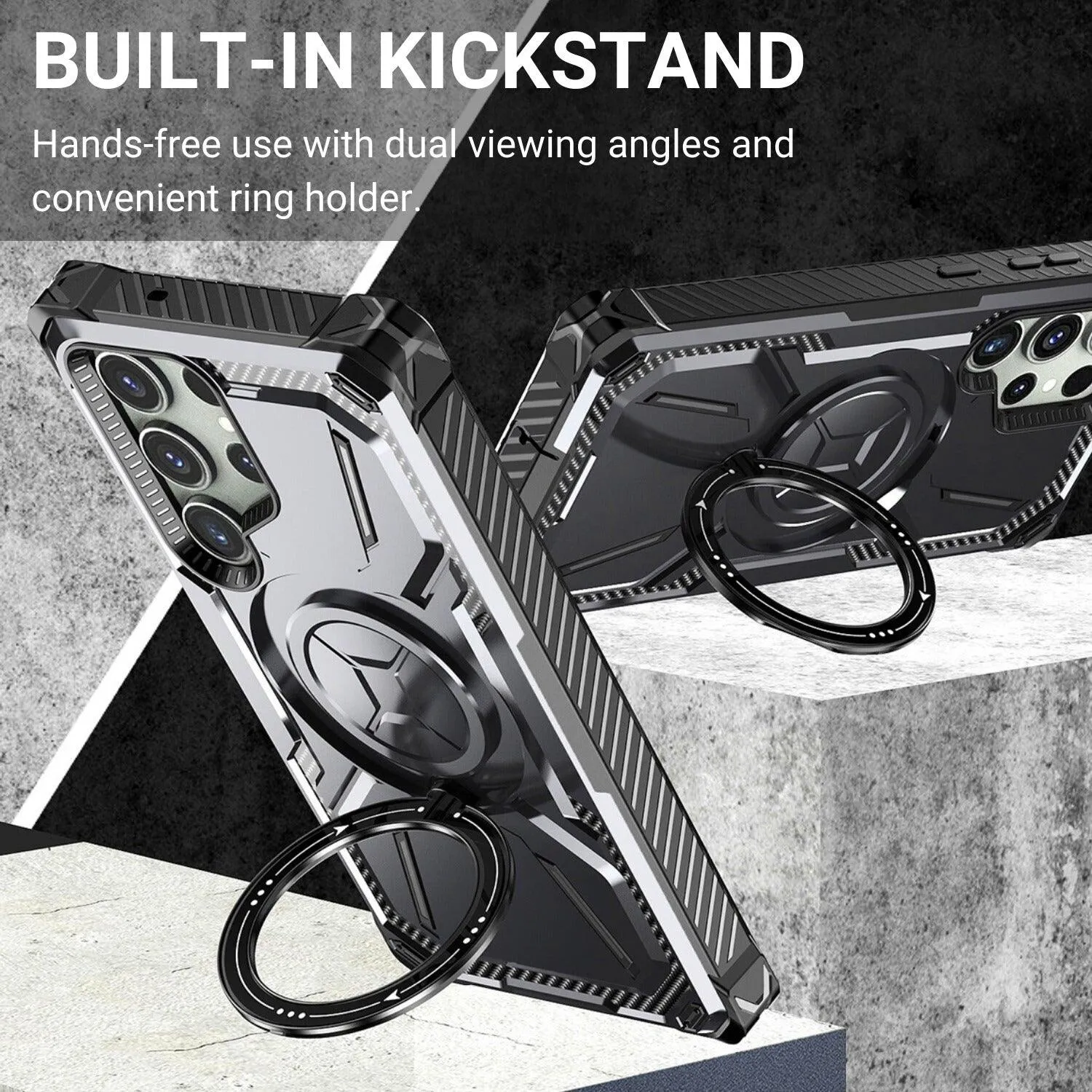 Leonis Shockproof Galaxy Case With Magsafe Kickstand