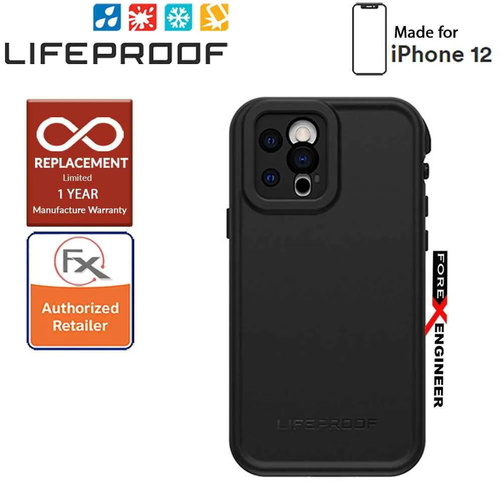 Lifeproof FRE Waterproof Case for iPhone 12  5G 6.1" - Black (Barcode: 840104249574 )