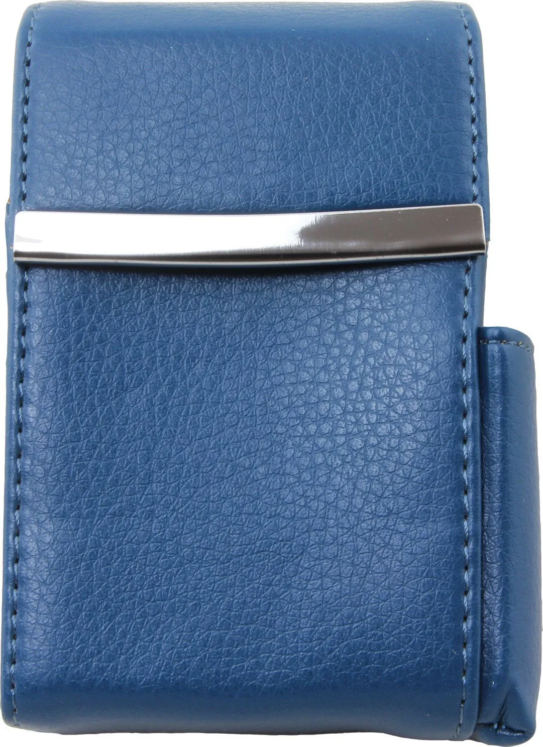 Luxury Genuine Leather Black Flip Top Cigarette Case - Assorted Color Available