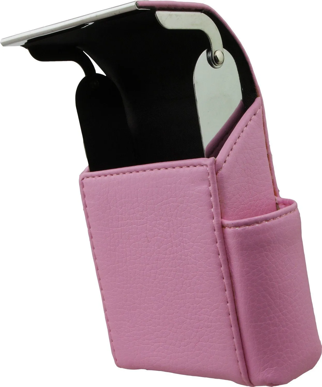Luxury Genuine Leather Black Flip Top Cigarette Case - Assorted Color Available