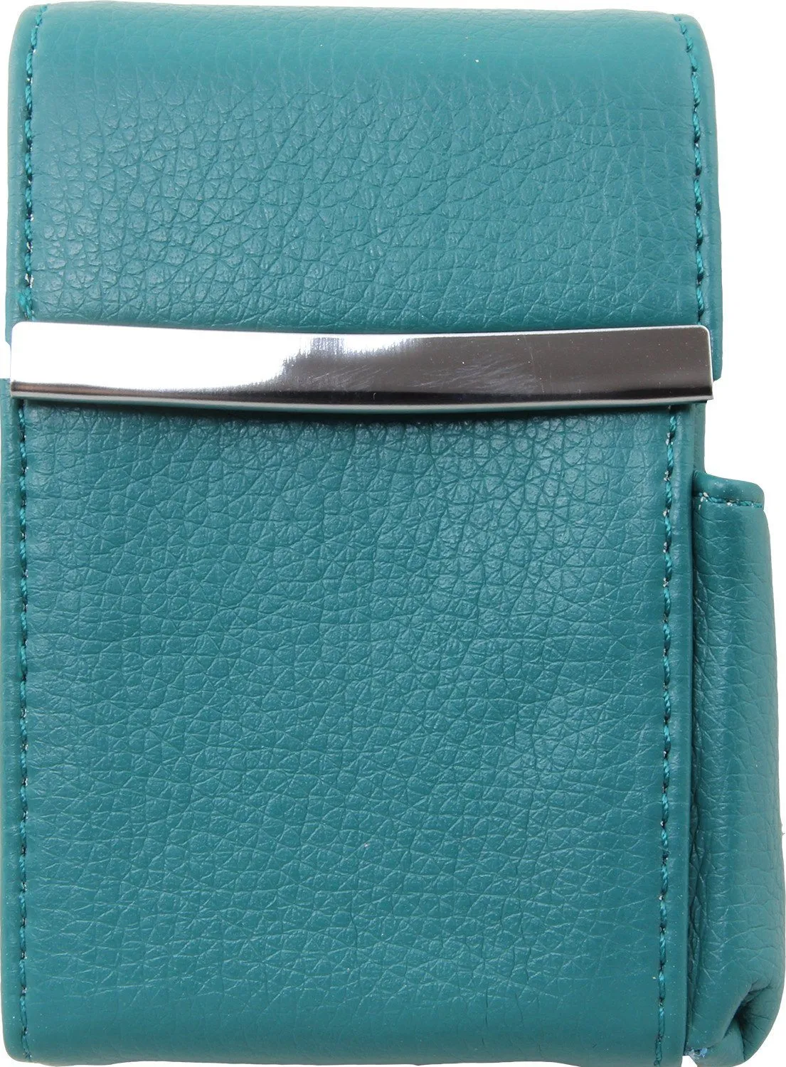 Luxury Genuine Leather Black Flip Top Cigarette Case - Assorted Color Available