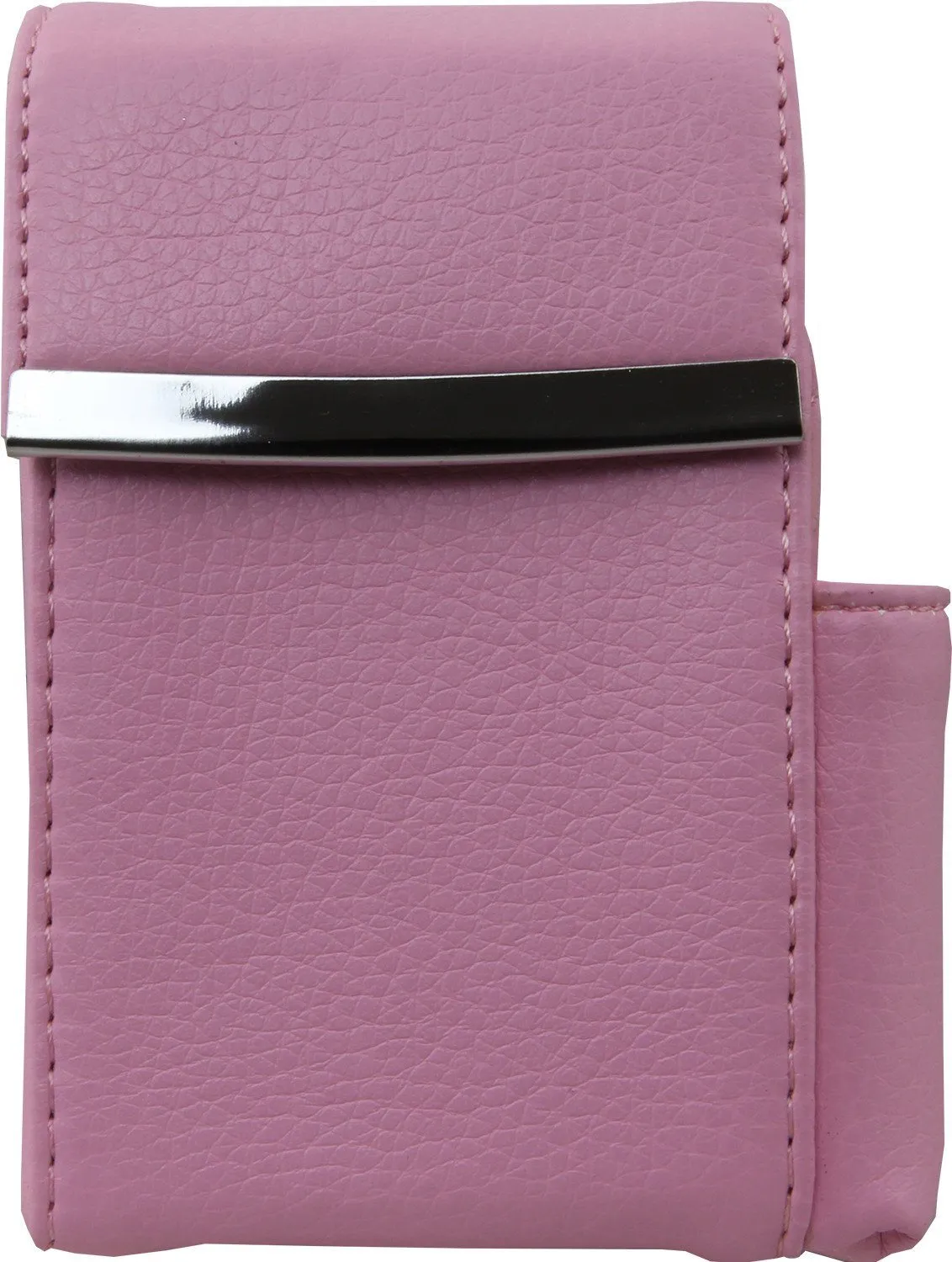 Luxury Genuine Leather Black Flip Top Cigarette Case - Assorted Color Available