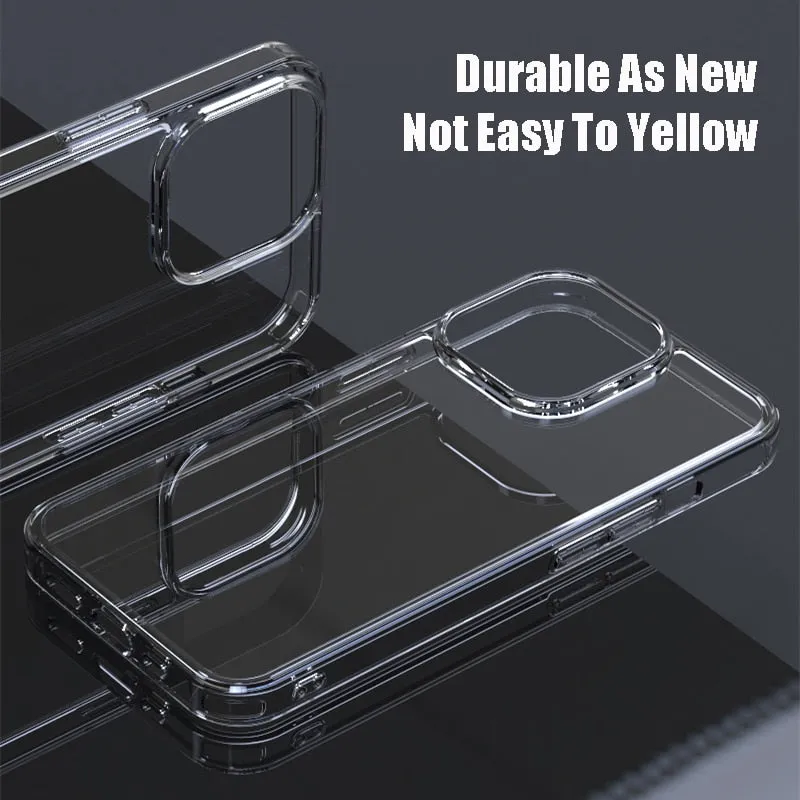 Luxury Tempered Glass Clear Case For iPhone 11 12 13 14 Pro XS Max 13Mini X XR Transparent Hard Case For iPhone 7 8 Plus SE2