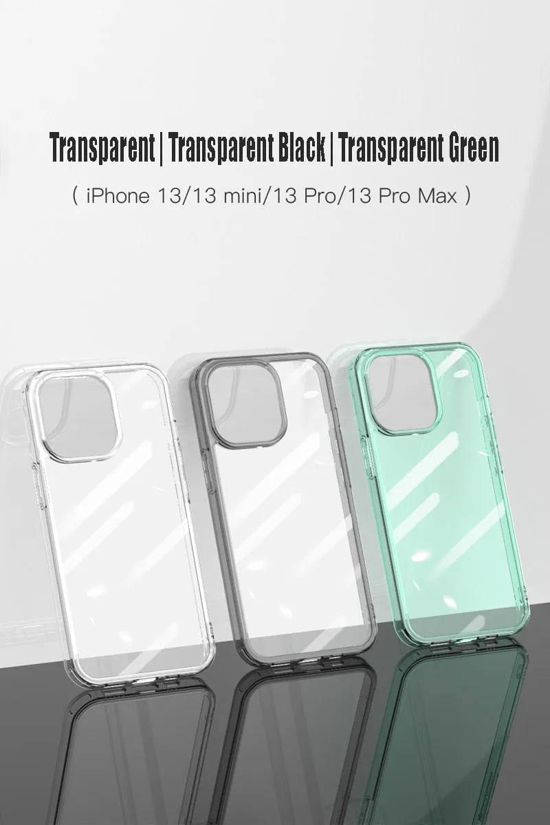 Luxury Tempered Glass Clear Case For iPhone 11 12 13 14 Pro XS Max 13Mini X XR Transparent Hard Case For iPhone 7 8 Plus SE2