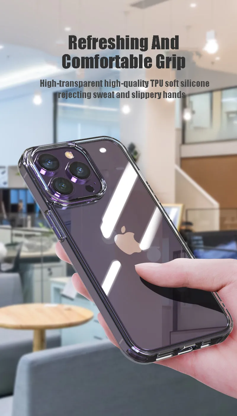 Luxury Tempered Glass Clear Case For iPhone 11 12 13 Pro XS Max 13Mini X XR Transparent Hard Case