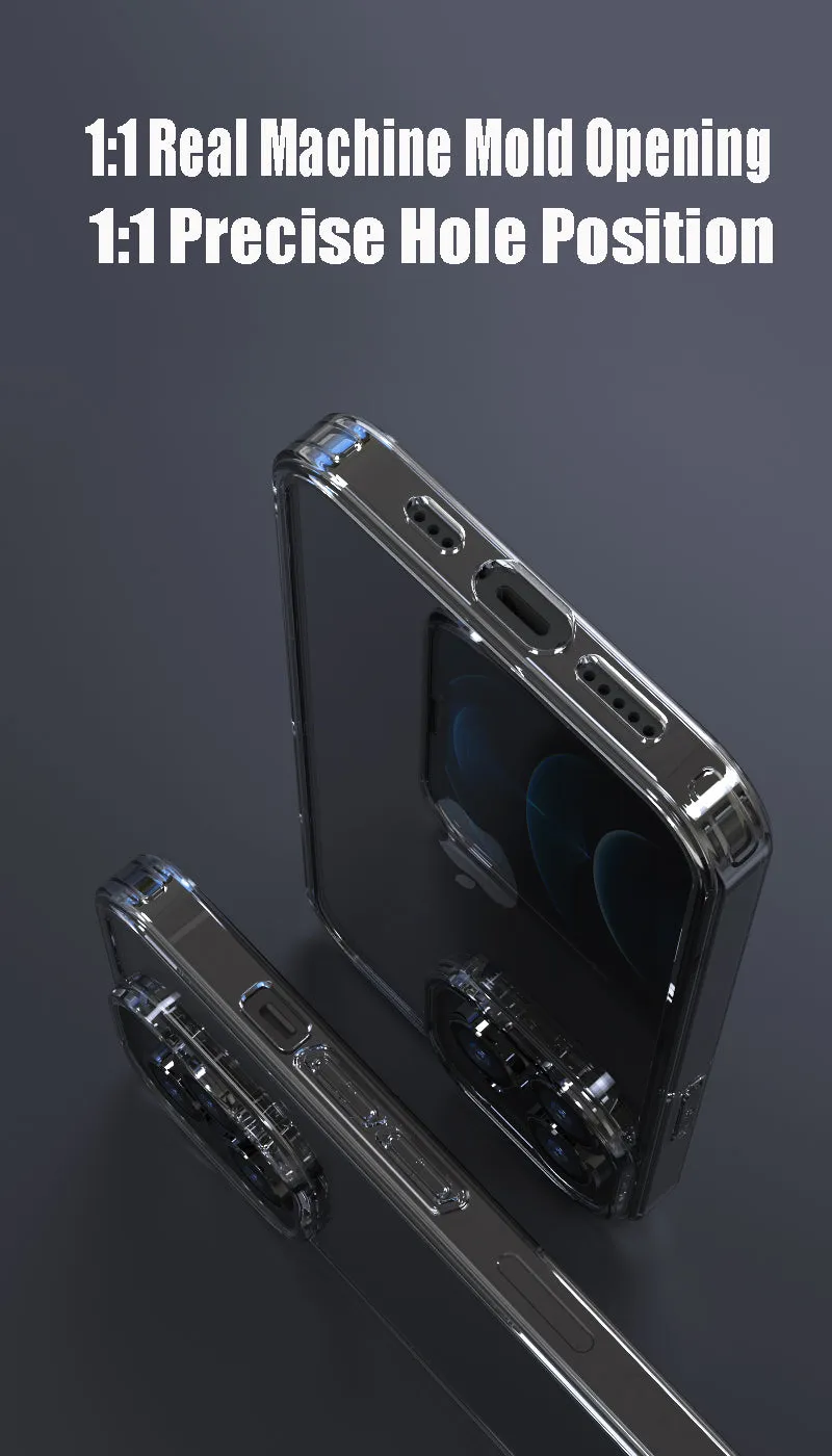 Luxury Tempered Glass Clear Case For iPhone 11 12 13 Pro XS Max 13Mini X XR Transparent Hard Case