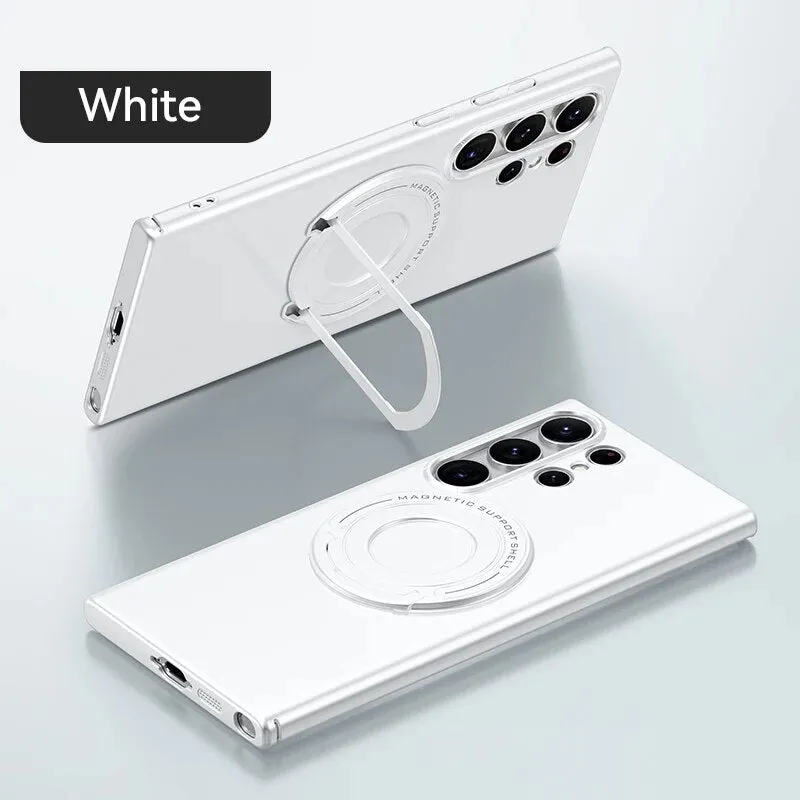 Magnetic Magsafe Phone Case Retractable Hidden Stand For Samsung Galaxy S24 S23