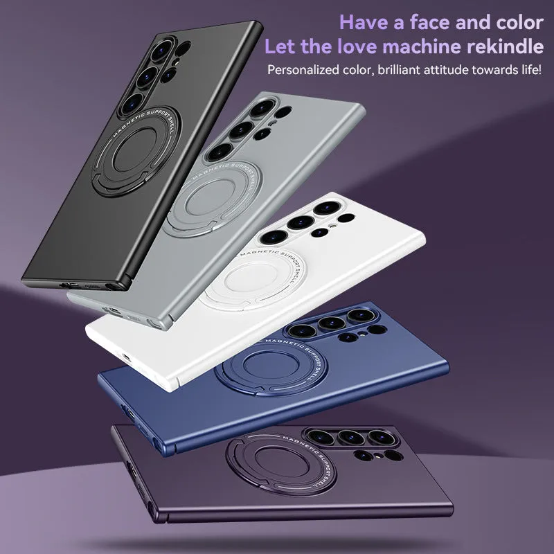 Magnetic Magsafe Phone Case Retractable Hidden Stand For Samsung Galaxy S24 S23