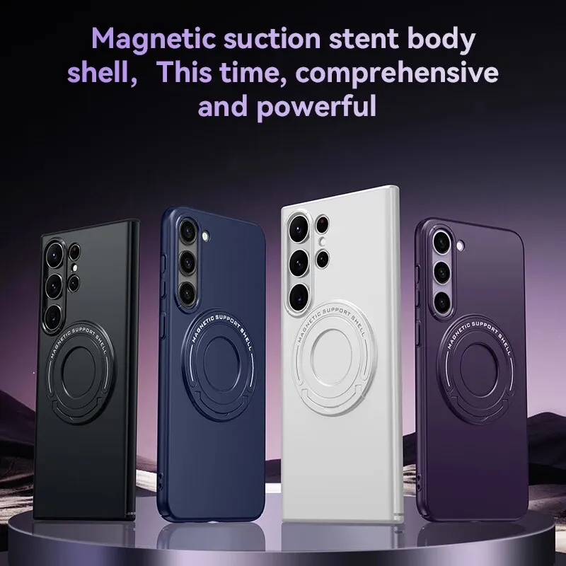 Magnetic Magsafe Phone Case Retractable Hidden Stand For Samsung Galaxy S24 S23