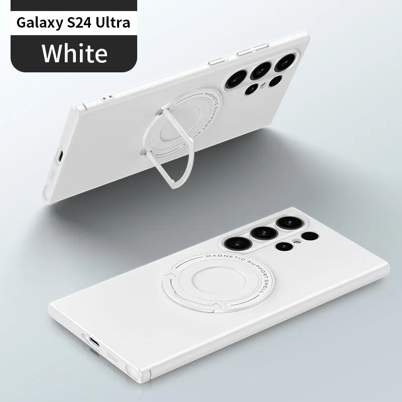 Magnetic Magsafe Phone Case Retractable Hidden Stand For Samsung Galaxy S24 S23