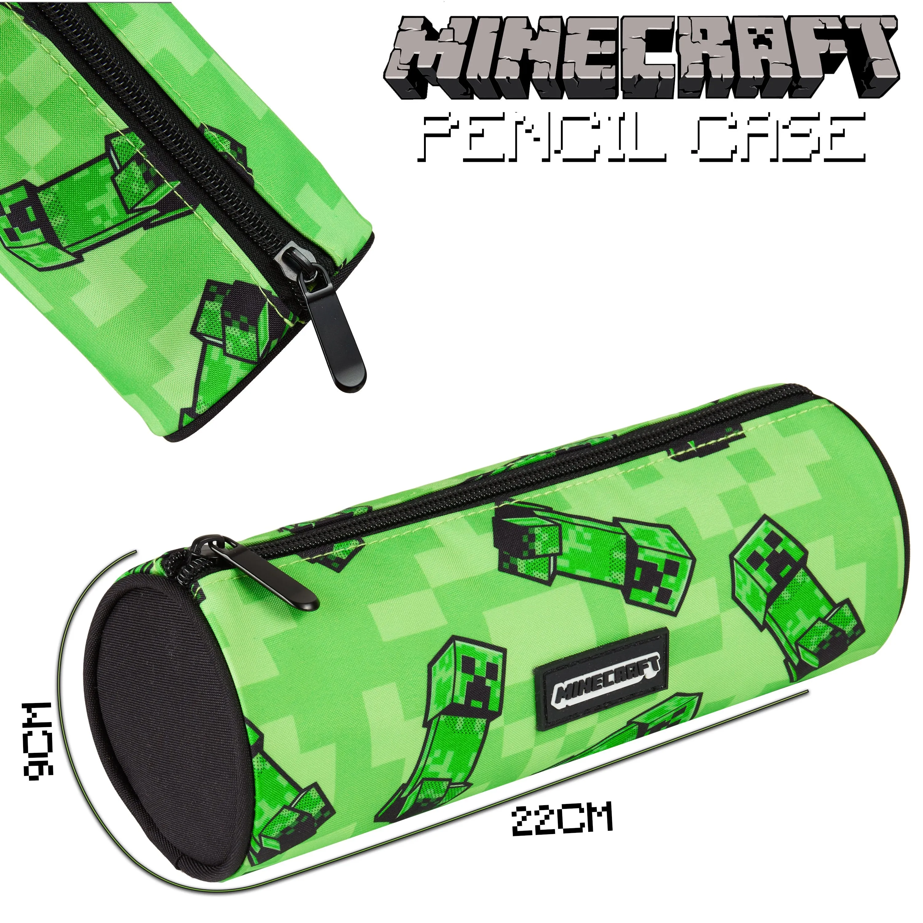 Minecraft Green Pencil Case, Kids Pencil Case, Boys School Supplies, Minecraft Gifts
