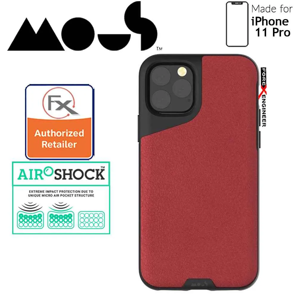 Mous Contour Colour for iPhone 11 Pro (Red Leather)