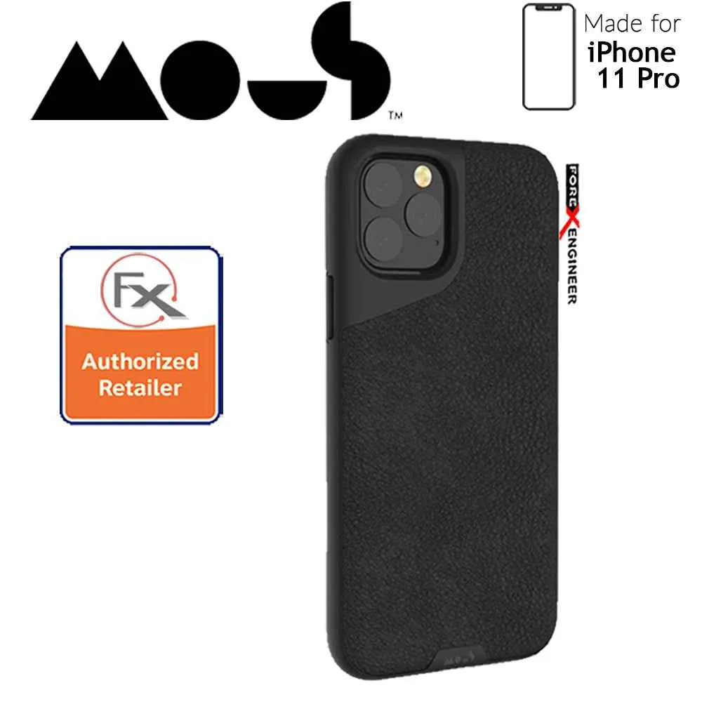 Mous Contour for iPhone 11 Pro (Black Leather)