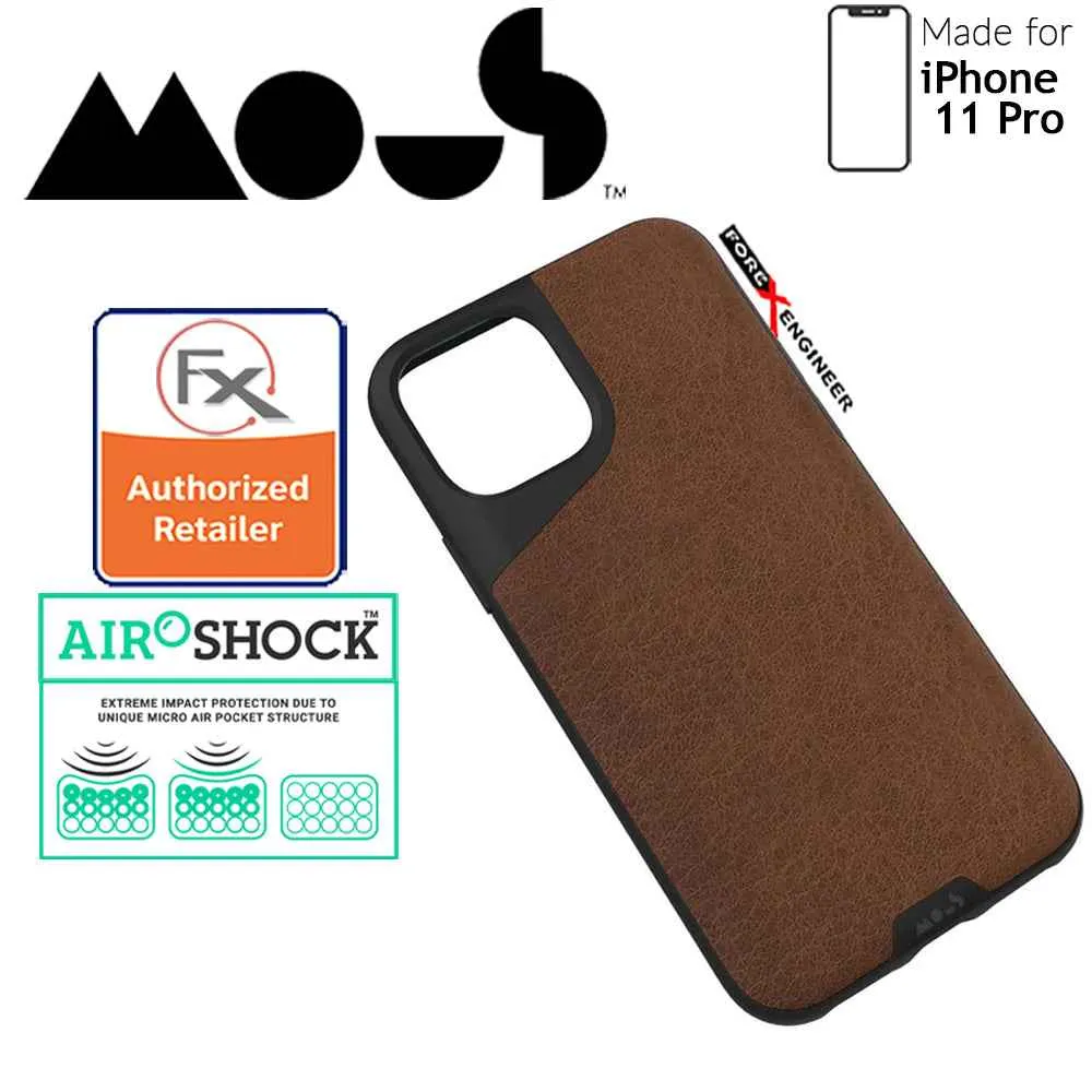 Mous Contour for iPhone 11 Pro (Brown Leather)