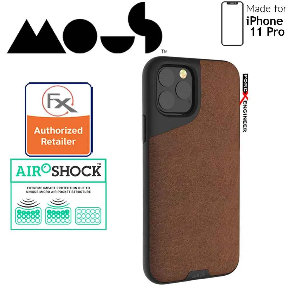 Mous Contour for iPhone 11 Pro (Brown Leather)