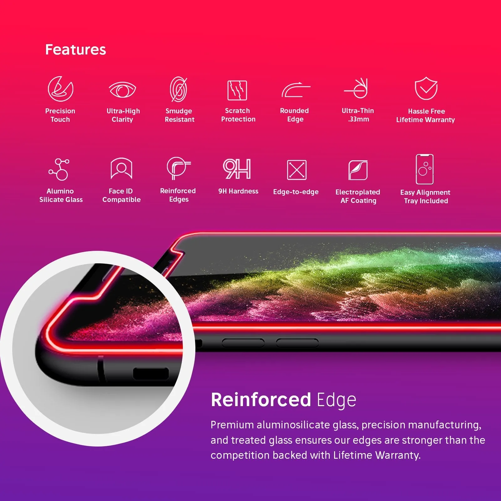 NanoArmour Screen Protector for iPhone XR