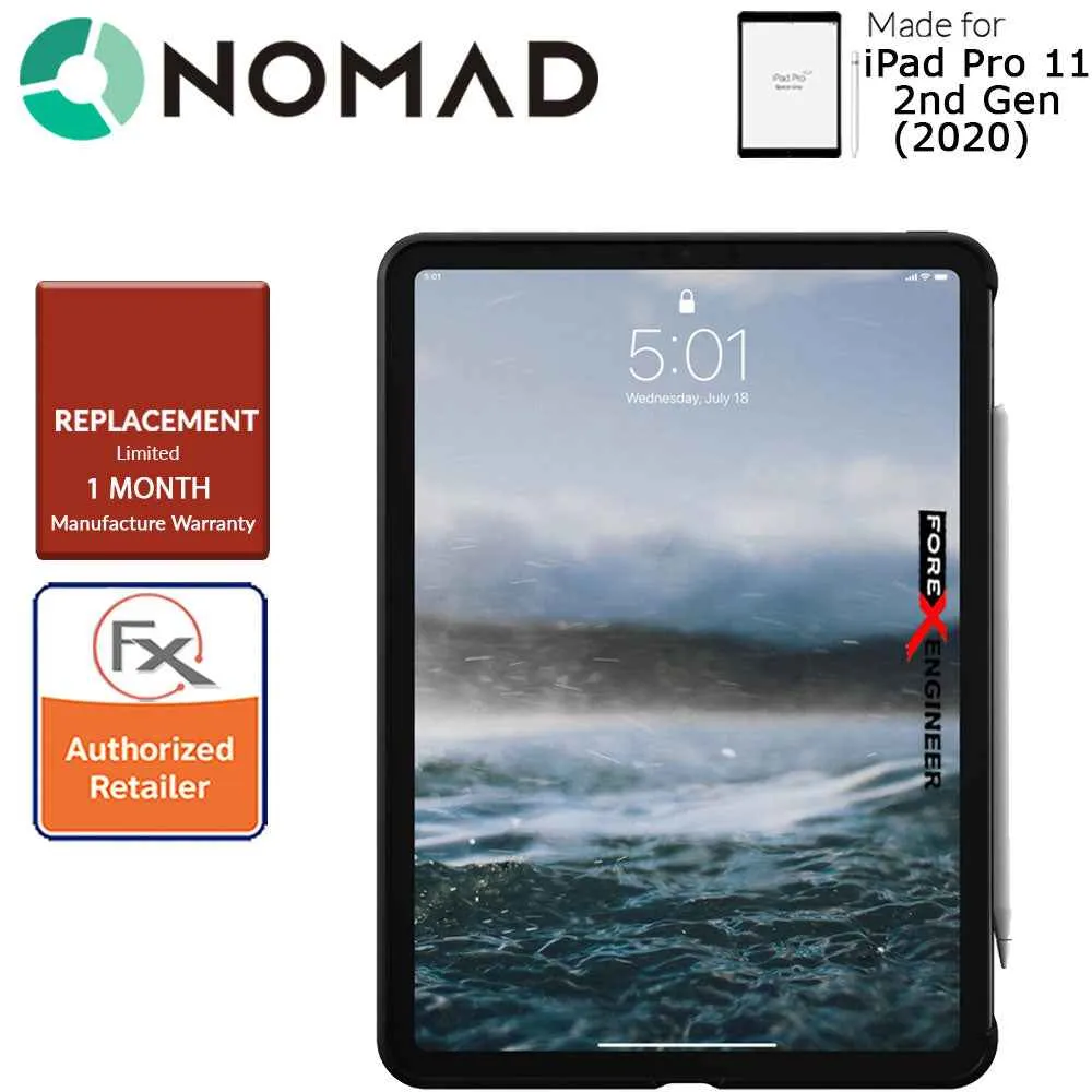 Nomad Rugged Case for iPad Pro 11 inch - 11" 2nd Gen ( 2020 ) ( Dark Grey ) ( Barcode : 856500019260 )