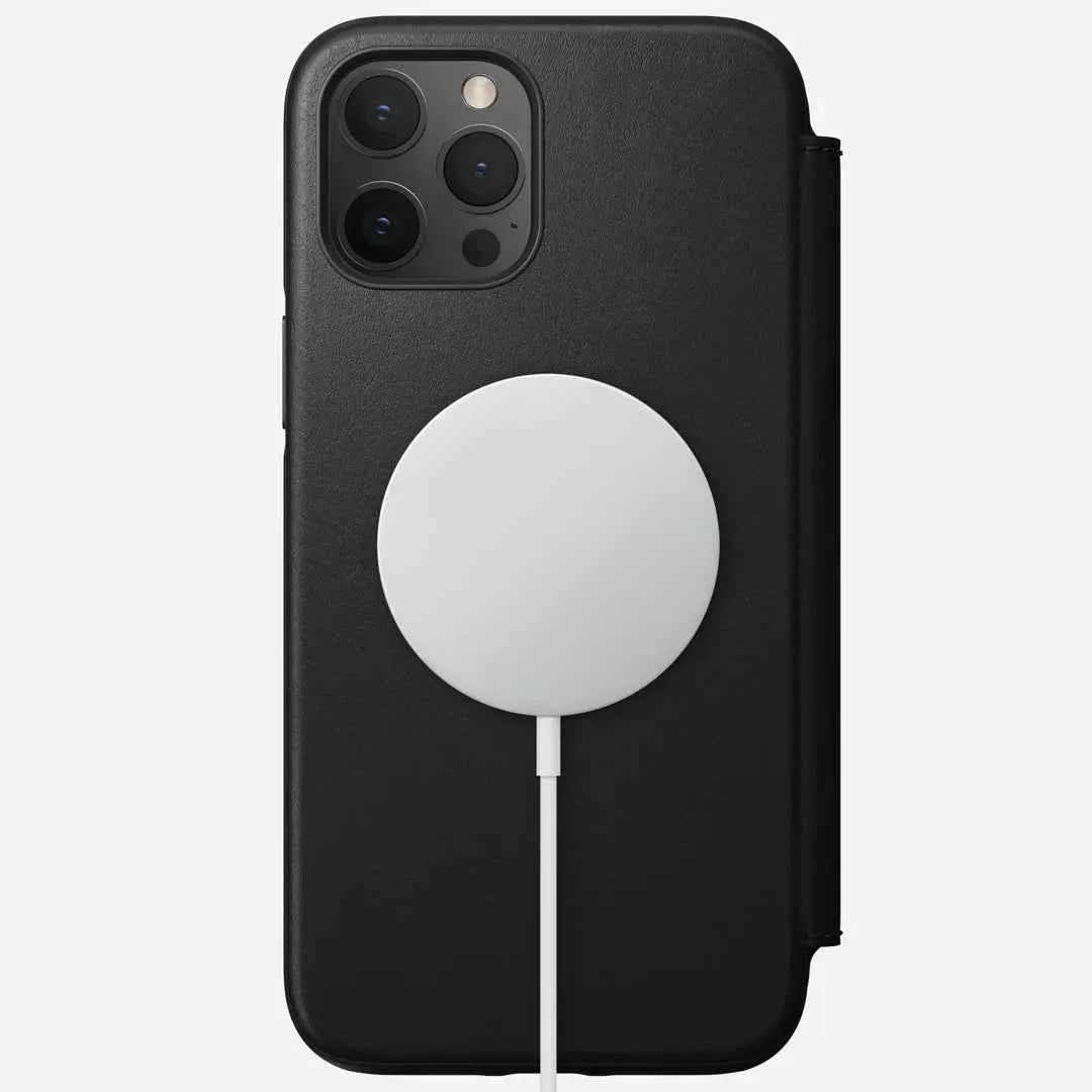 Nomad Rugged Folio Case for iPhone 12 Pro Max 5G 6.7" - Magsafe and 5G Compatible - Black ( Barcode : 856500019611 )