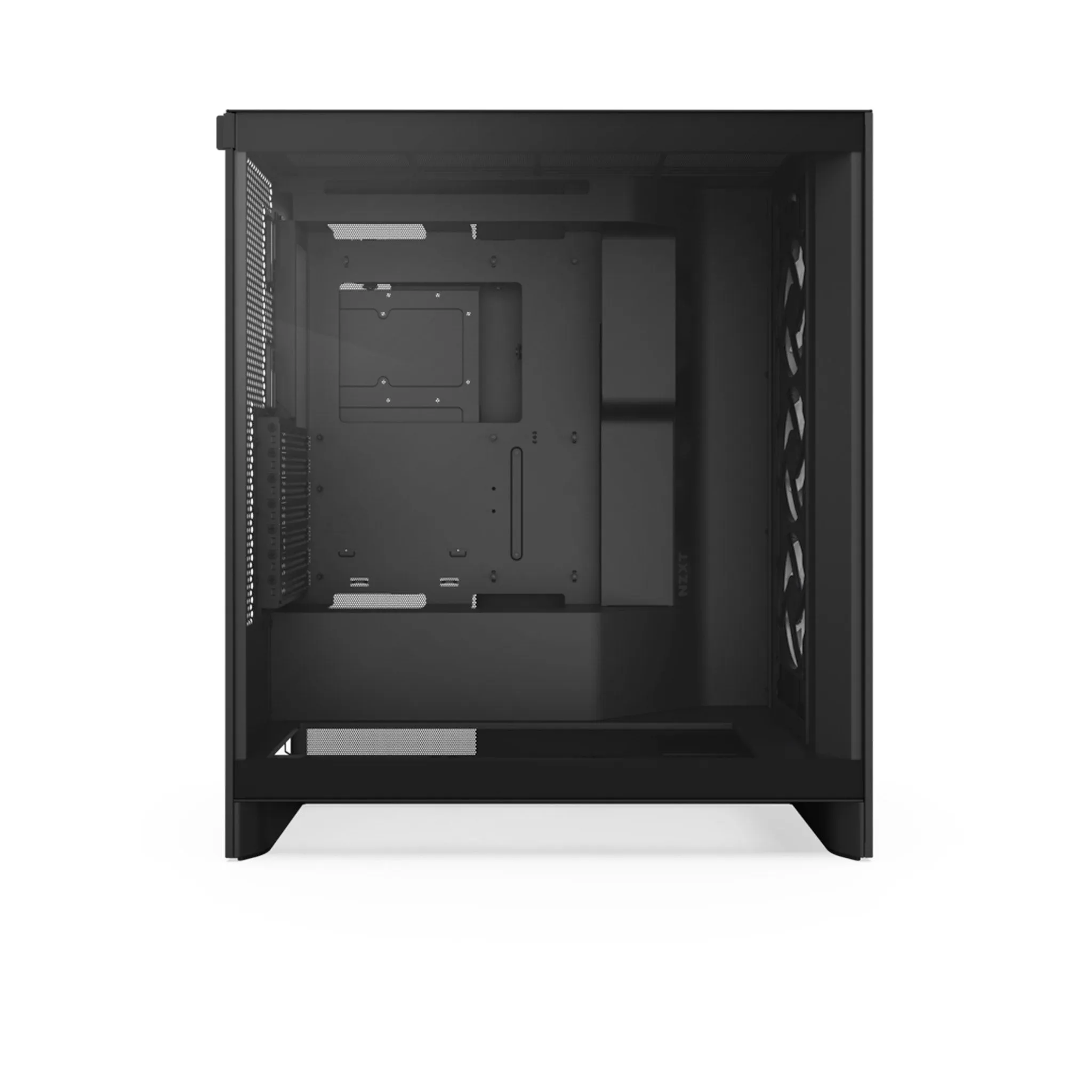 NZXT CM-H72FB-R1 H7 Flow RGB Mid-Tower ATX Airflow Case with RGB Fans - Black