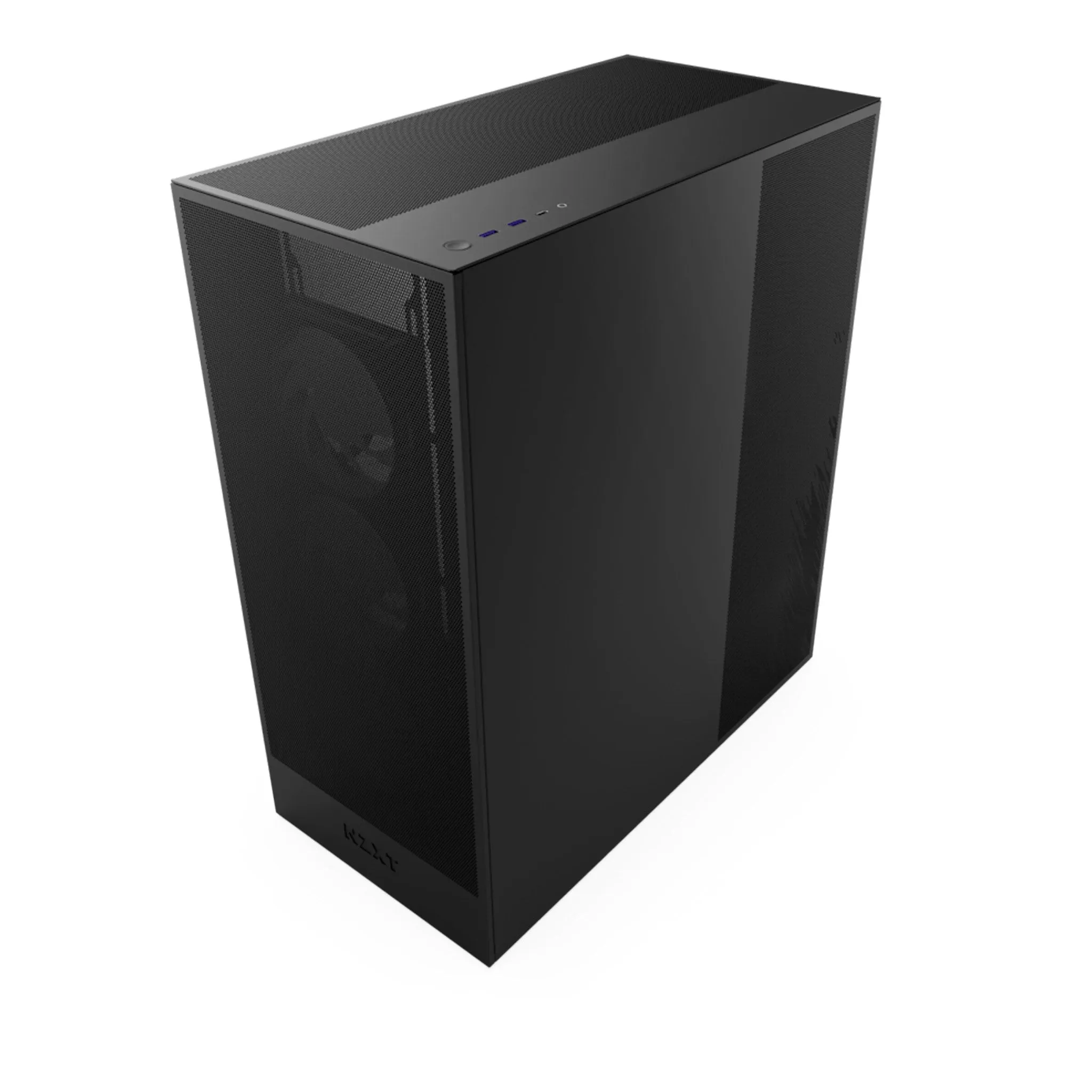 NZXT CM-H72FB-R1 H7 Flow RGB Mid-Tower ATX Airflow Case with RGB Fans - Black