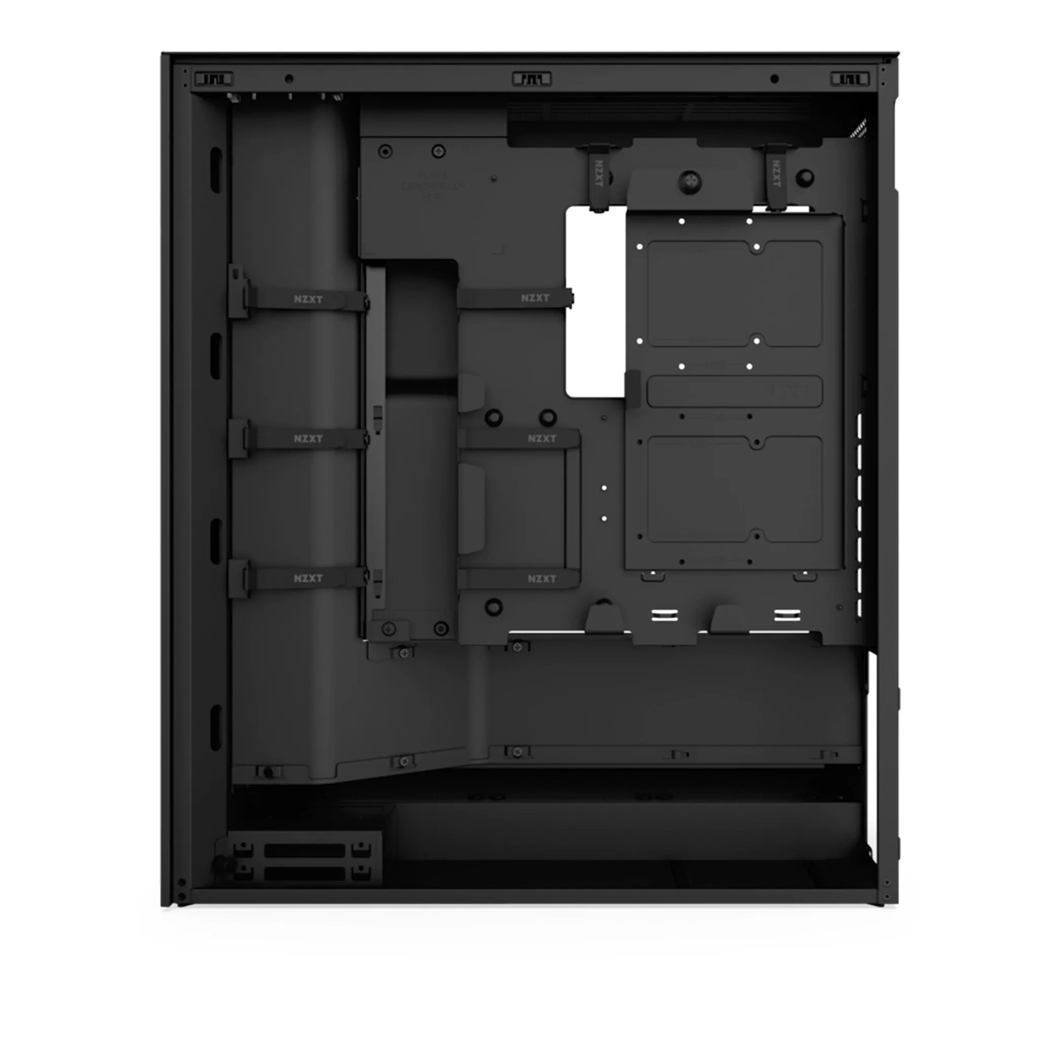 NZXT CM-H72FB-R1 H7 Flow RGB Mid-Tower ATX Airflow Case with RGB Fans - Black
