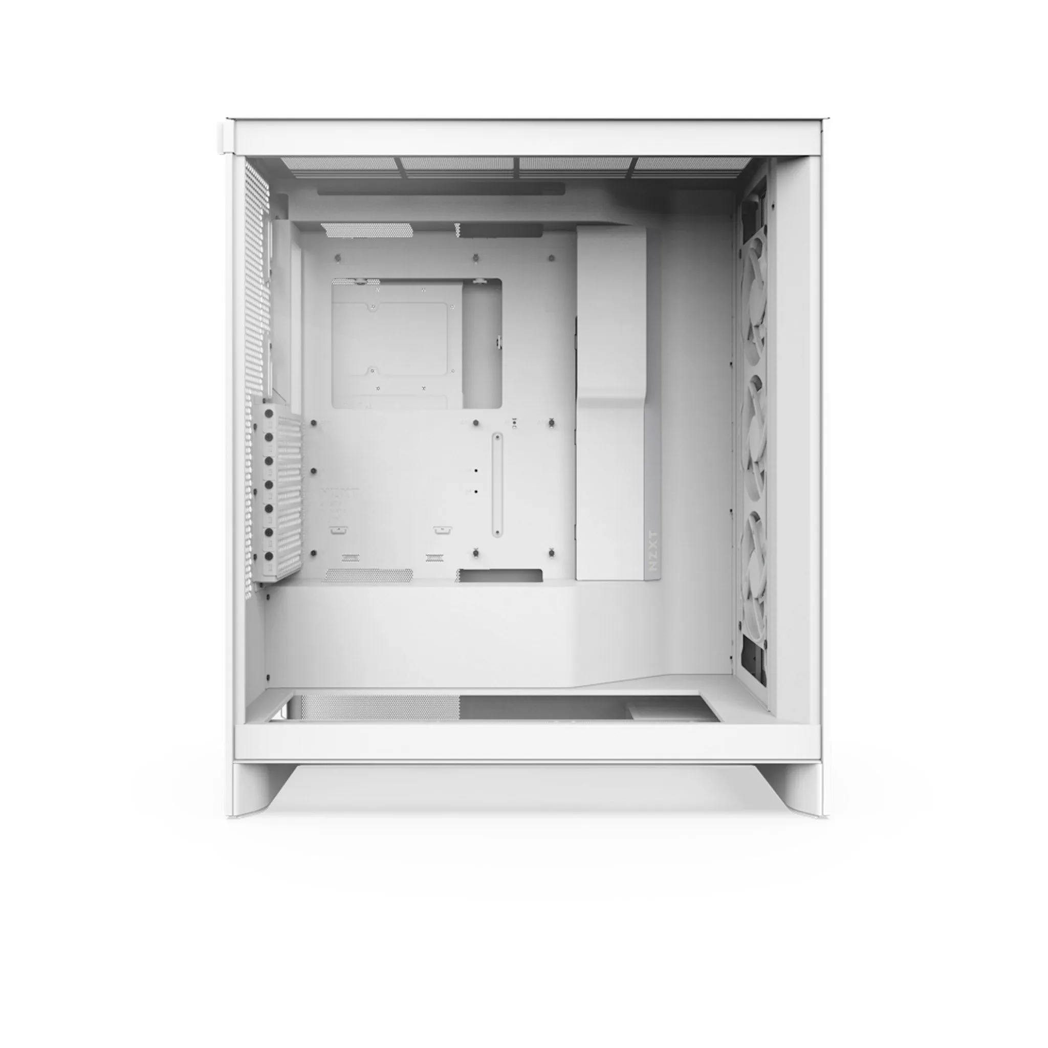 NZXT CM-H72FW-R1 H7 Flow RGB Mid-Tower ATX Airflow Case with RGB Fans - White