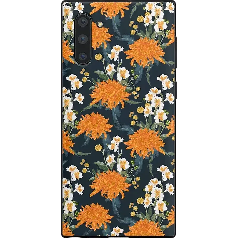 Off Tropic Floral | Exotic Orange Flower Samsung Case